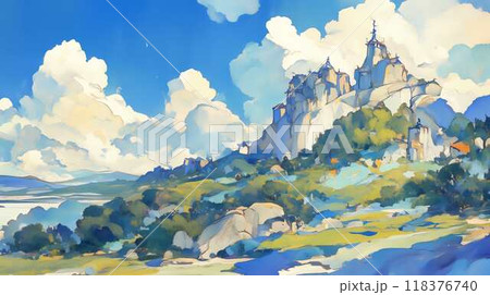 高天原の城: 青空に包まれた伝説の地 高天原の城: 青空に包まれた伝説の地 118376740