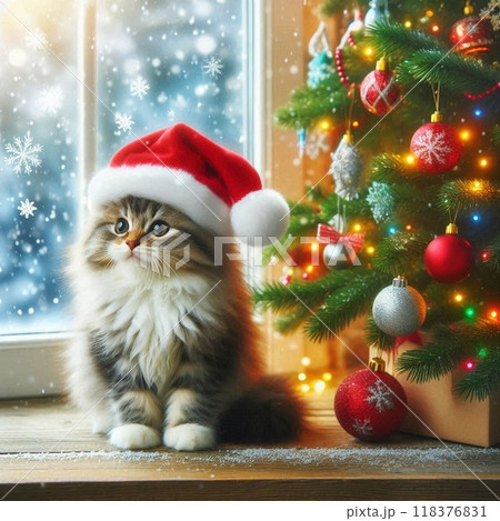 クリスマスのねこ クリスマスのねこ 118376831
