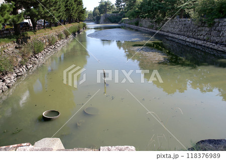 和歌山城 お堀の水抜き 和歌山城 お堀の水抜き 118376989