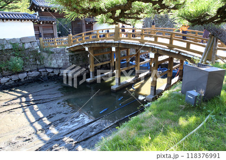 和歌山城　お堀の水抜き 118376991