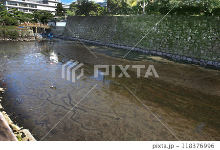 和歌山城 お堀の水抜き 和歌山城 お堀の水抜き 118376996