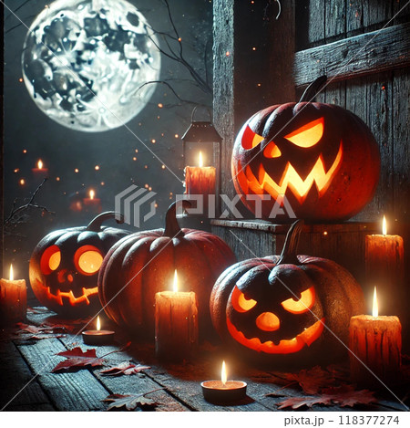 ハロウィンのかぼちゃ 118377274