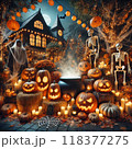ハロウィンの飾り付け 118377275