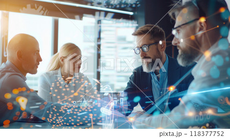 Concept of collaboration and teamwork 118377752