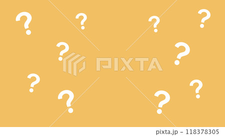 クエッションマークのイラスト　色背景 118378305