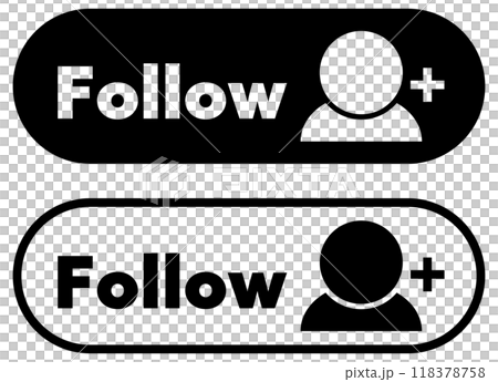 Follow button black 118378758