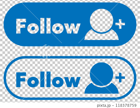 Follow button blue 118378759
