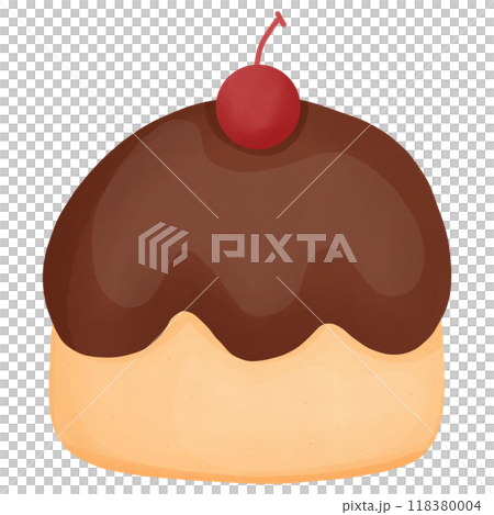 Cake chocolate, hand drawn, transparency illustration. Cake chocolate, hand drawn, transparency illustration. 118380004