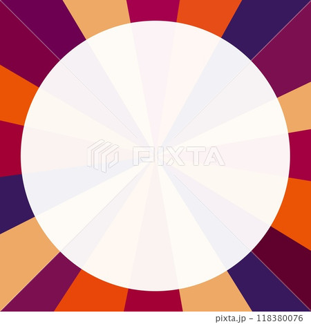 フレーム　ホワイトスペース　幾何学模様　ハロウィンカラー 118380076