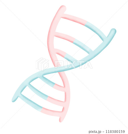 dna structure with blue background 118380159