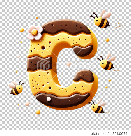 3D letter C 3D letter C 118380671