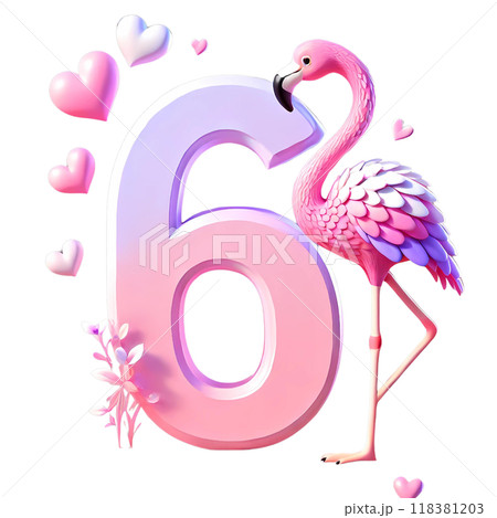 3D number six 118381203