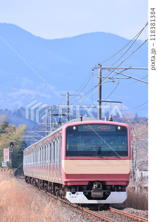 水戸線内を走行するE531系赤電 水戸線内を走行するE531系赤電 118381384