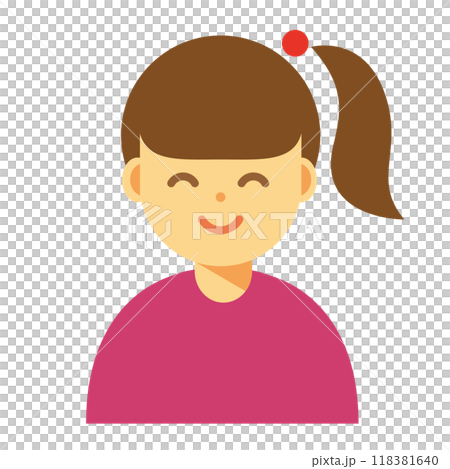 一個微笑的女人的插圖 118381640