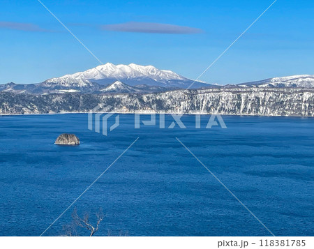 晴天の摩周湖第1展望台 118381785