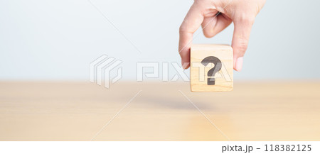 Wood block of Questions Mark ( ? ) sign. FAQ, frequency asked questions, Answer, Q and A, Information, Communication and interrogation Concepts Wood block of Questions Mark ( ? ) sign. FAQ, frequency asked questions, Answer, Q and A, Information, Communication and interrogation Concepts 118382125