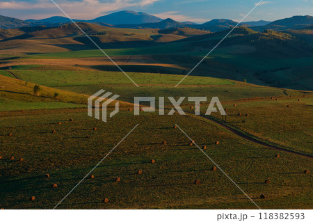 Beauty summer evening in the mountains 118382593