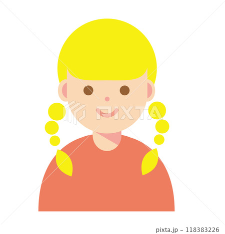 笑顔の女性のイラスト 笑顔の女性のイラスト 118383226