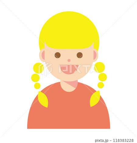 笑顔の女性のイラスト 118383228