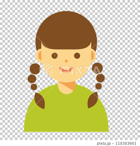 笑顔の女性のイラスト 笑顔の女性のイラスト 118383601