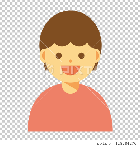 Illustration of a smiling woman Illustration of a smiling woman 118384276