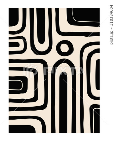 Geometric minimalist wall art design with primitive shapes background Geometric minimalist wall art design with primitive shapes background 118384604
