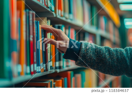 図書館での選書 118384637