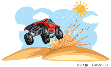 Off-Road Adventure in the Desert 118385274