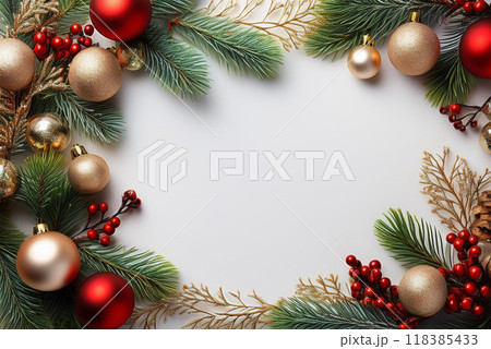 クリスマスのフレーム 118385433