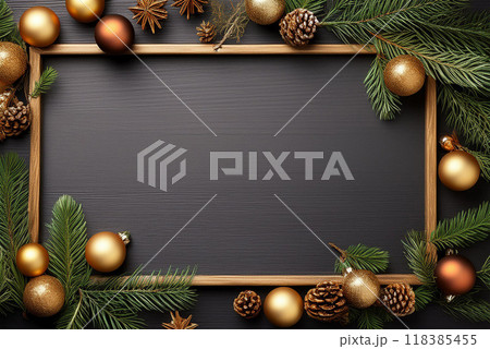 クリスマスのフレーム 118385455