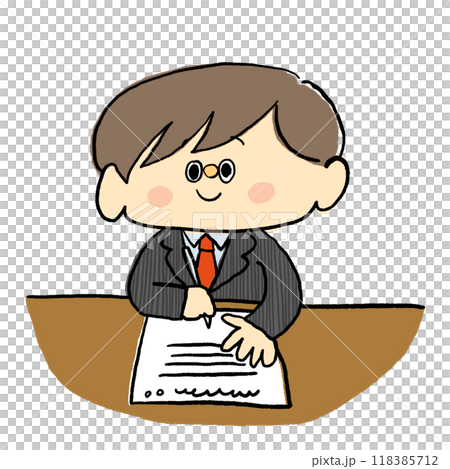Men who write documents 118385712