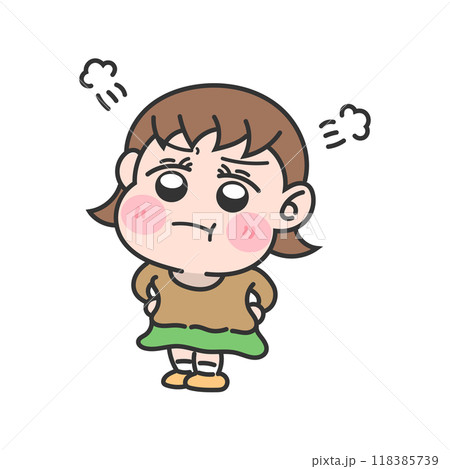 怒っている女の子 怒っている女の子 118385739