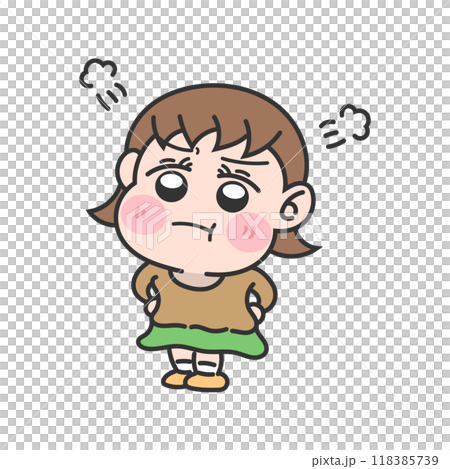 怒っている女の子 怒っている女の子 118385739