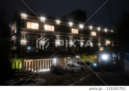 草津温泉 裏草津(地蔵エリア)の夜景 草津温泉 裏草津(地蔵エリア)の夜景 118385761
