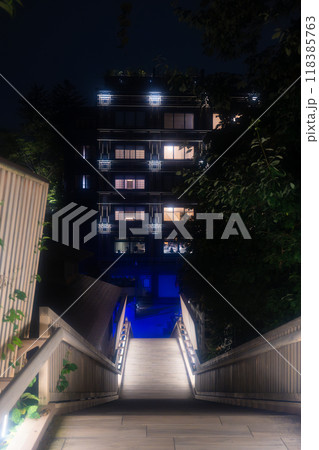 草津温泉 裏草津(地蔵エリア)の夜景 草津温泉 裏草津(地蔵エリア)の夜景 118385763