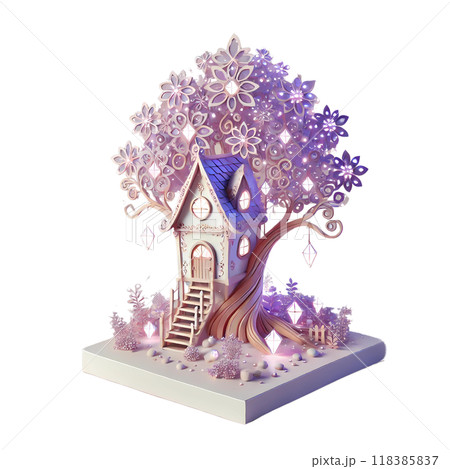 3D tree house  118385837