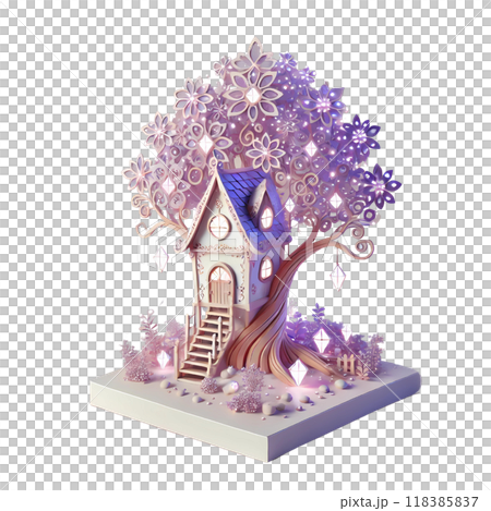 3D tree house  118385837
