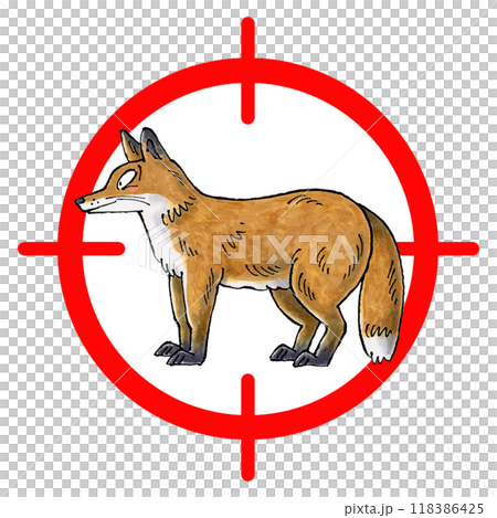 キツネターゲットマーク 118386425