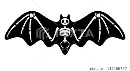 bat vector icon Halloween skeleton skull bone doodle cartoon character flying logo symbol isolated silhouette illustration design clip art bat vector icon Halloween skeleton skull bone doodle cartoon character flying logo symbol isolated silhouette illustration design clip art 118386737