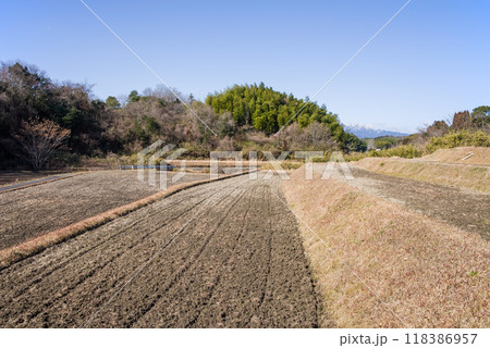 冬の田んぼ 118386957