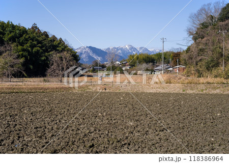 冬の田んぼ 冬の田んぼ 118386964