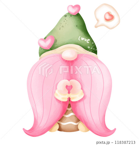 a pink monster with a pink flower a pink monster with a pink flower 118387213