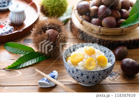 秋の味覚 栗ご飯 秋の味覚 栗ご飯 118387610