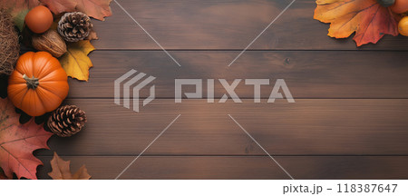 Thanksgiving Day Design Background With Space For Your Text 118387647