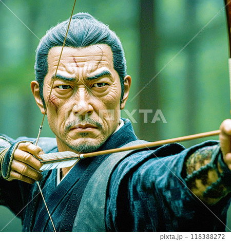 矢を放つ侍 118388272