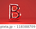 A red letter B with a broken appearance 118388709