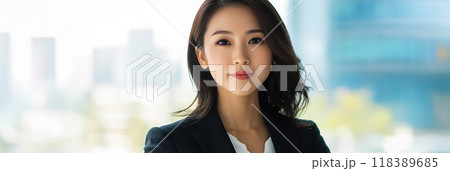 3:1 アジア人のOLのイメージ01 118389685