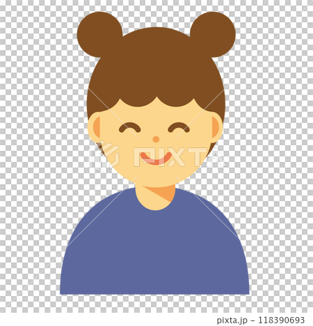Illustration of a smiling woman 118390693