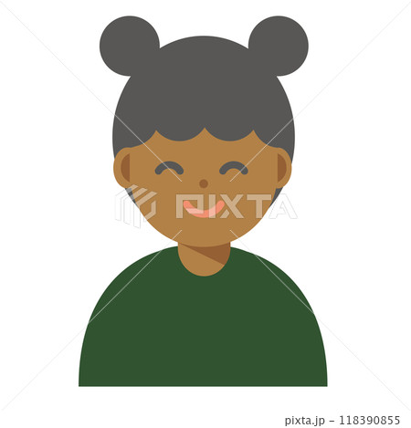 笑顔の女性のイラスト 118390855