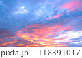 Beautiful scene of colorful sky 118391017